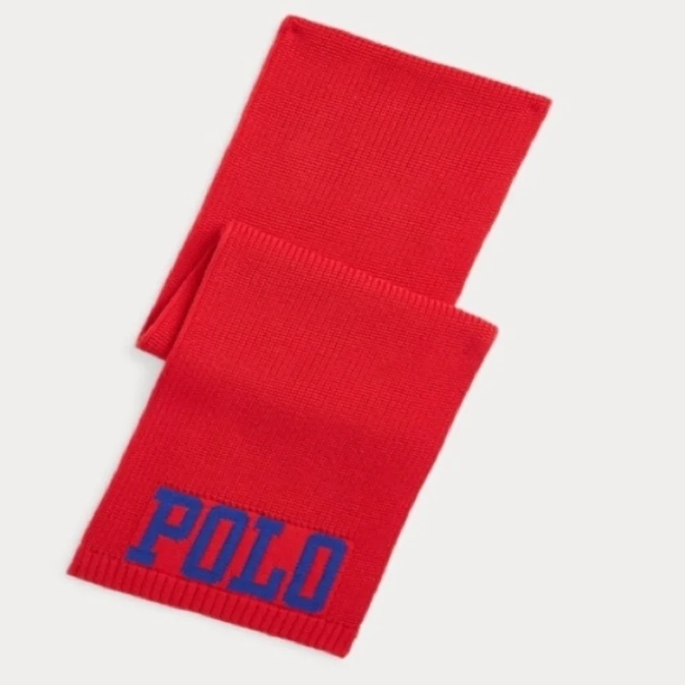 Polo Ralph Lauren Red Cotton Scarf